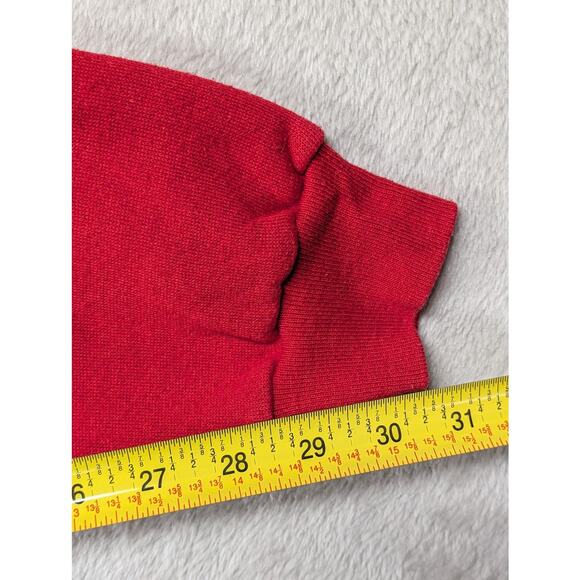 VTG 90s Disney Mickey & Co Embroidered Donald Duck Crewneck LARGE Sweatshirt Red - Picture 7 of 8